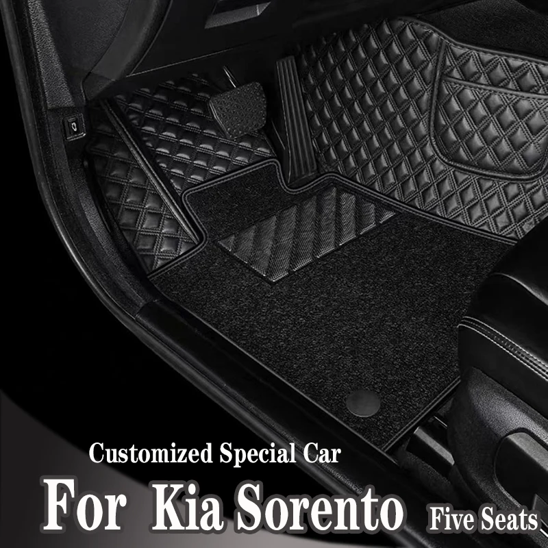 

Автомобильные коврики для Kia Sorento (пять сидений), 2009, 2010, 2011, 2012, индивидуальные автомобильные подкладки для ног, аксессуары для интерьера