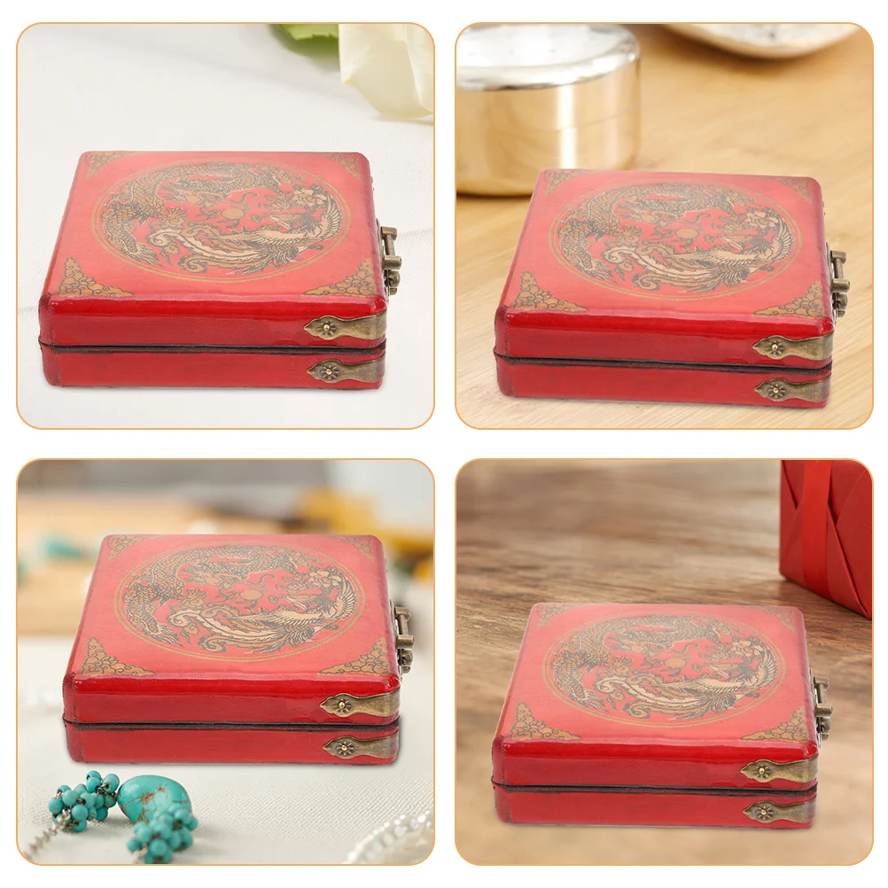 Jewelry Box Organizer Case Storage Packing Holder Vintage Earrings Treasure