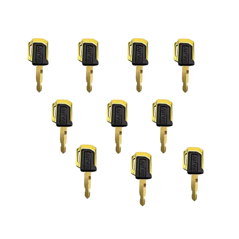 Side Door Ignition Start Key Excavator Parts 5pcs For SY16 35 55C 60 65 75 135 155 215 235 285 365