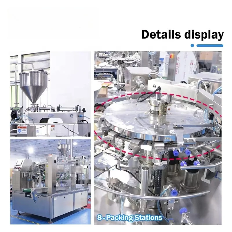 Liquid Jelly Sauce Fruit Juice Ketchup Cooking Oil Filling Bag Doypack Laundry Detergent Stand up Customized