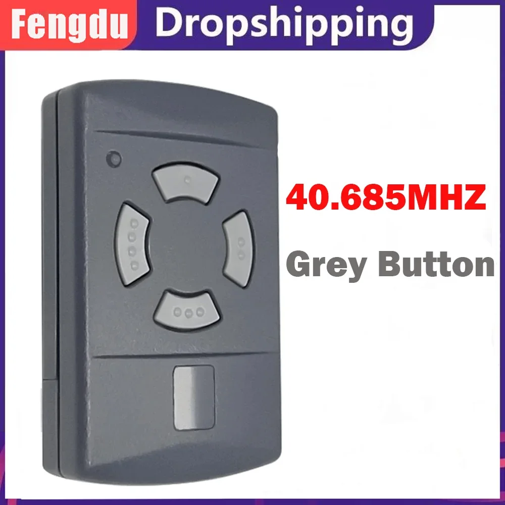 40.685MHz HSM2 HSM4 HSE2 HS2 Garage Door Opener Remote Control 4 Channel Grey Button 40MHZ Handheld Transmitter
