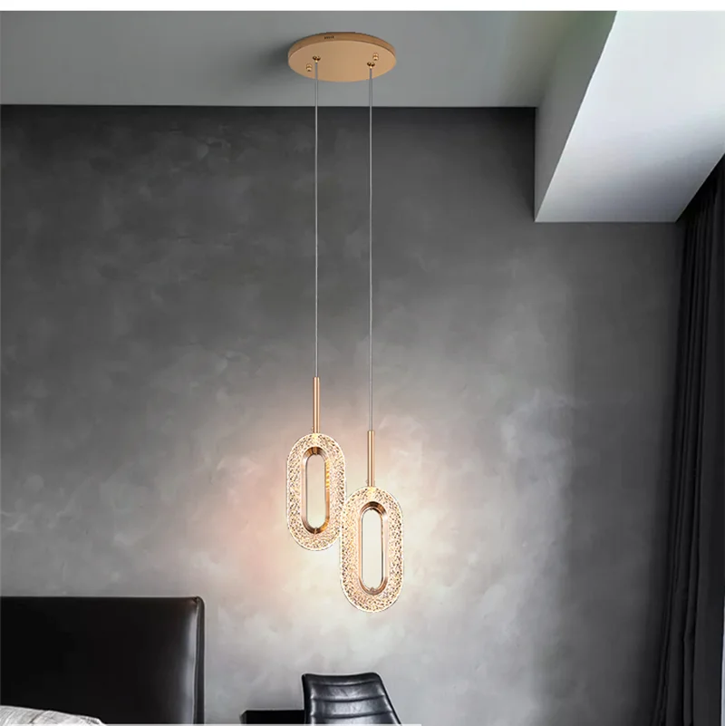 Modern LED Pendant Lights Acrylic Hanging Ceiling lamp Chandelier for Home Decor Living Room Stairs Bedroom Kitchen Bathroom