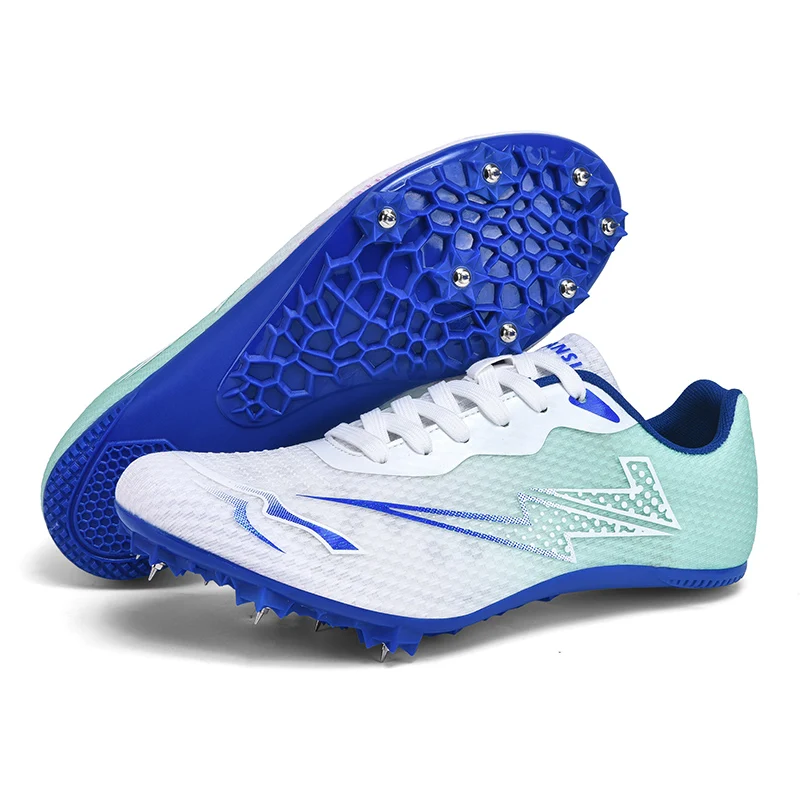 

Running Sprint Shoes Lightweight Training Athletic Sport Long Jump Track and Field Spikes Spiked Match Shoes Racing Sneakers