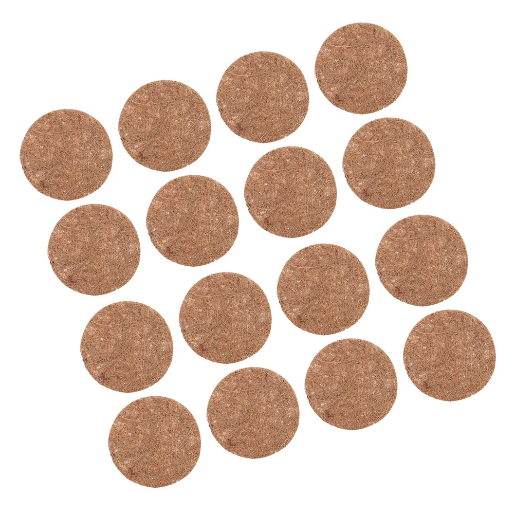 

16Pcs Durable Coconut Palm Flowerpot Mats Rustic Charm Slip Resistant Nesting Pads Pigeon Egg Mats Garden Decorative Liners