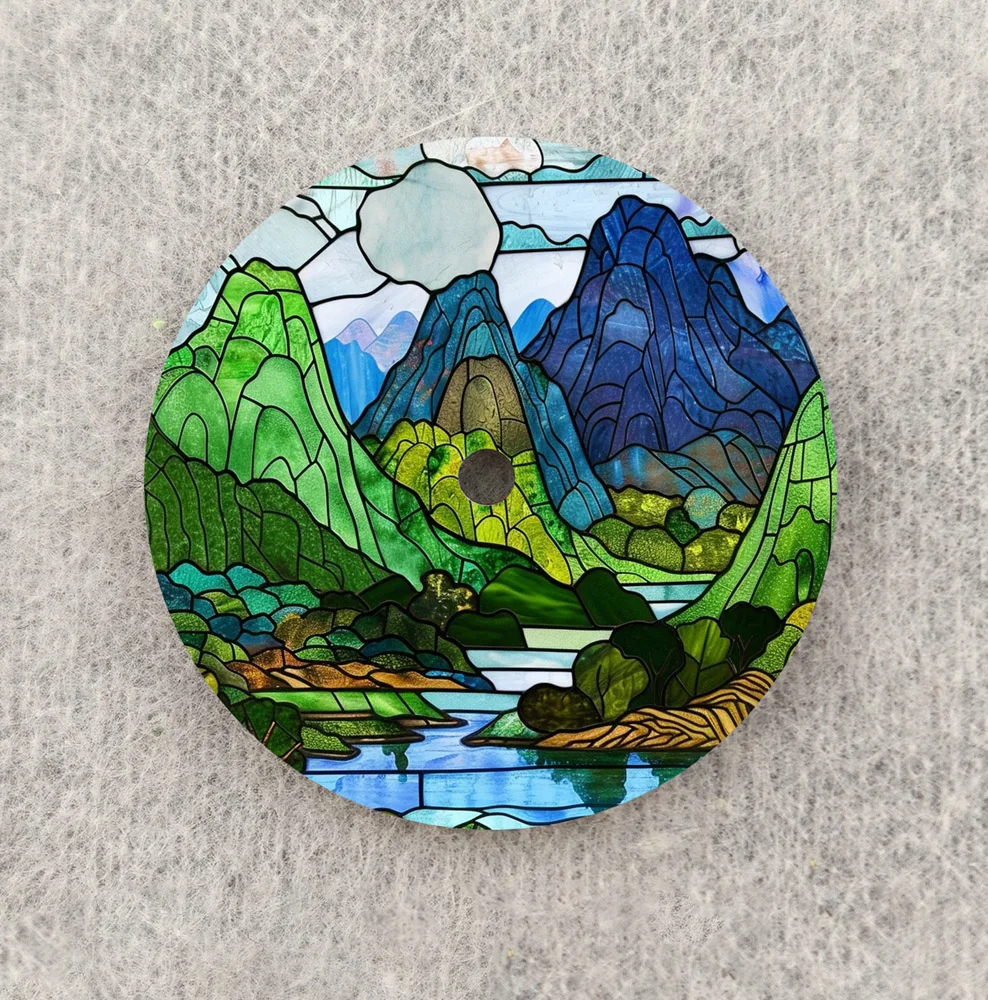 NH35 Dial 28.5mm Dial NH36 Dial Landscape Painting Series Dial Custom LOGO Nadaje się do akcesoriów do zegarków z mechanizmem NH35/36 4R6R7S