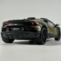 1:18 Lamborghini Huracan Sterrato Supercar Alloy Diecast Model Car Sound & Light Home Decoration Computer Ornaments Holiday Gift