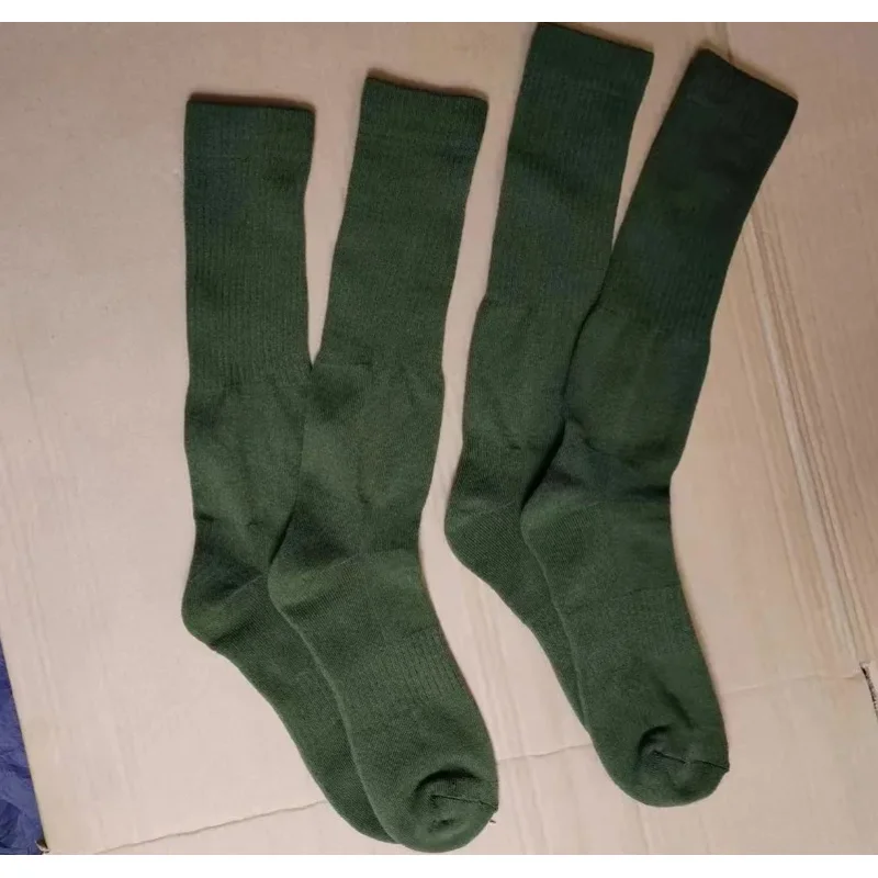Calcetines tácticos hasta la rodilla – Militares verdes de lana gruesa - imagen 3