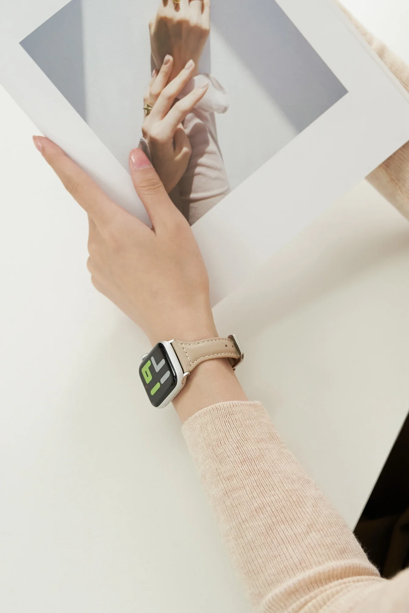 متفوقة حلقة جلدية ل سوار ساعة يد آبل النساء سلسلة الموضة الترا 10/9/8/7/6 38 مللي متر 40 مللي متر 41 مللي متر 42 مللي متر 44 مللي متر 45 مللي متر 46 مللي متر حزام #2