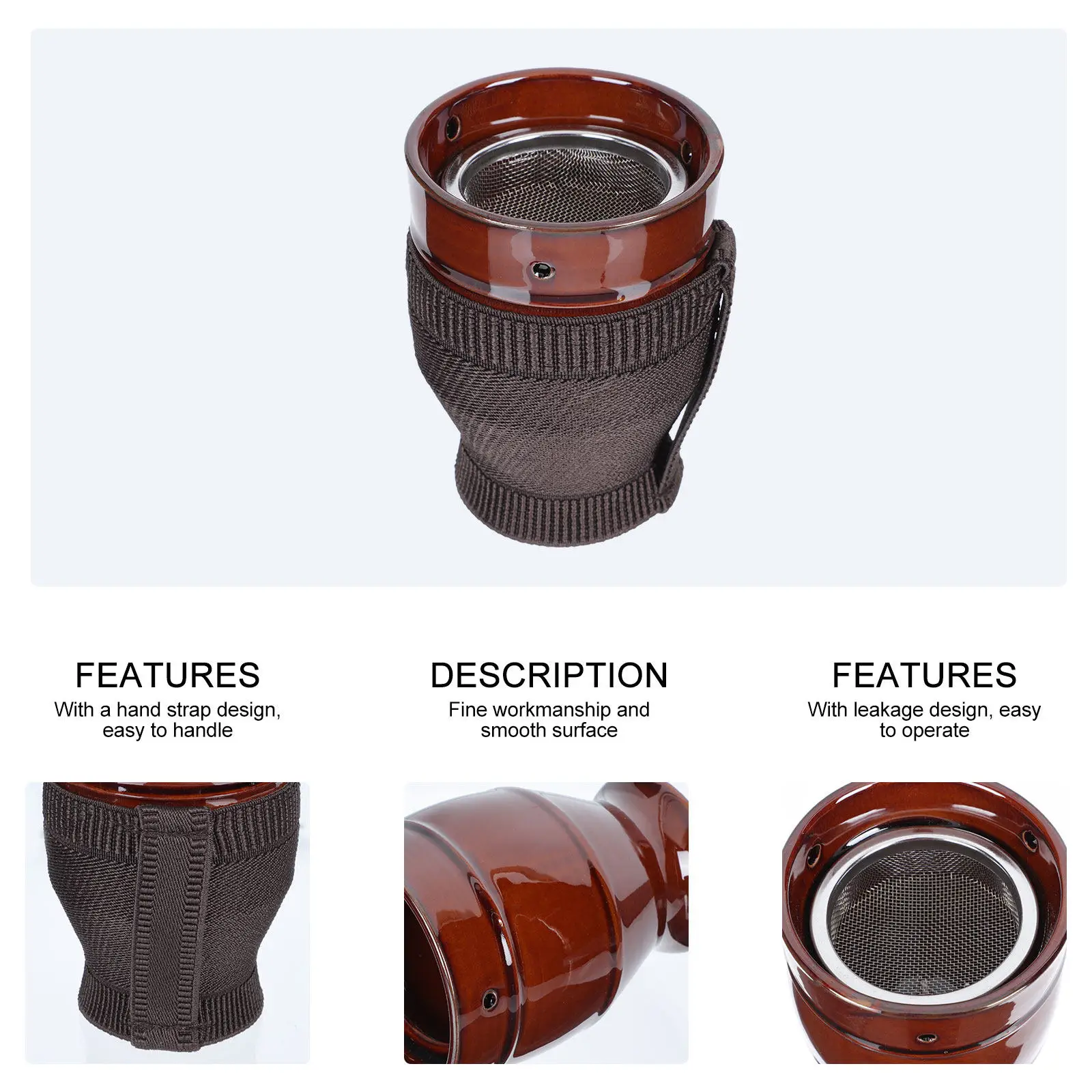 1Pcs Premium Ceramic Moxibustion Cup Rapid Temperature Change Resistant Moxibustion Burner Pot for Sitting Sleeping Working