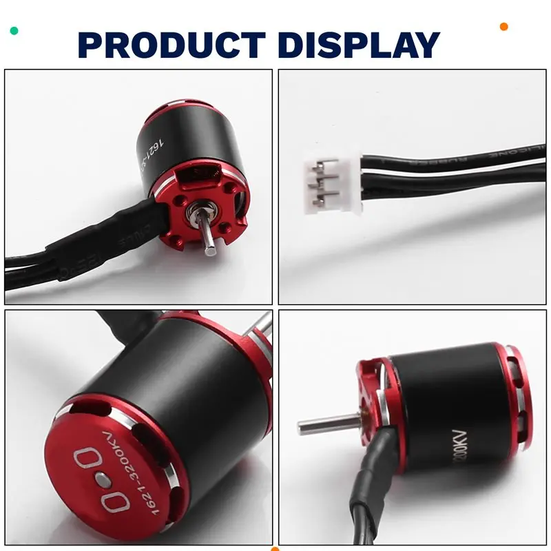 

Best-For Axial SCX24 For RC 1/18 1/24 Crawler Car Brushless Motor Outrunner 1621 3200KV