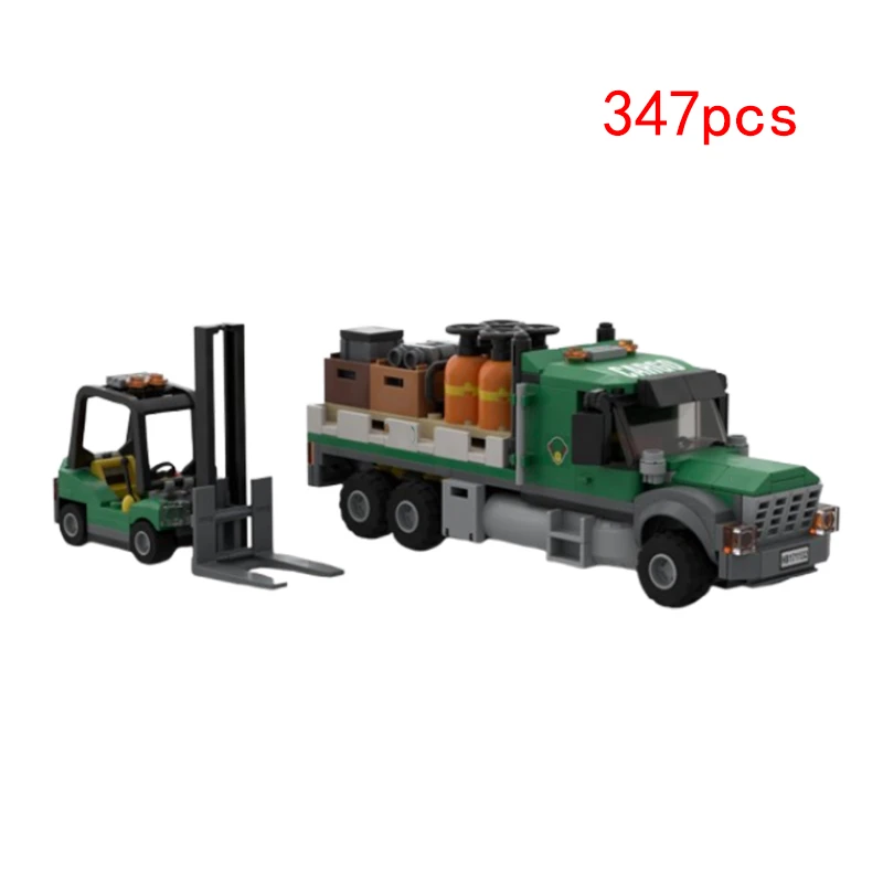 Spot small particle MOC urban vehicle engineering series truck creative DIY toy building block model ornaments