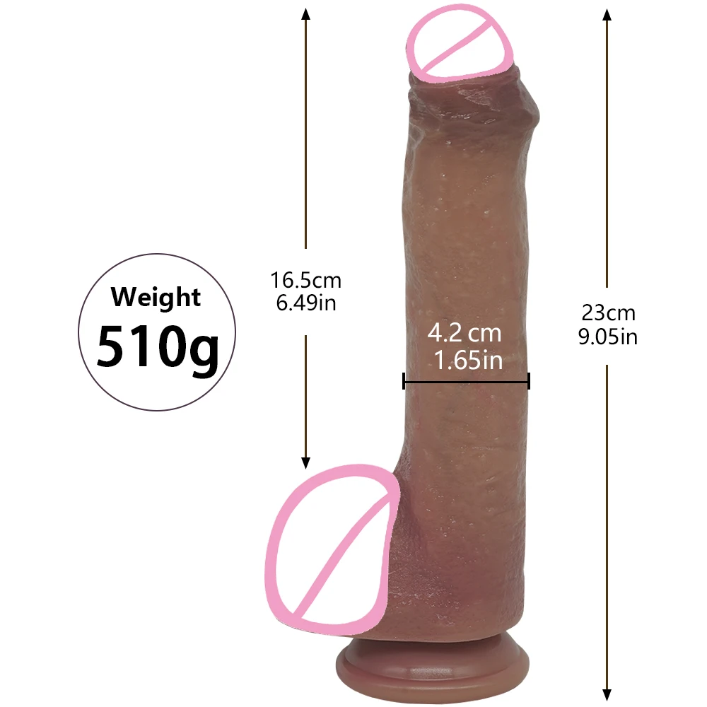 9.05 Inch XXL Realistic Dildo with Powerful Suction Cup Realistic Penis Flexible G-spot for Women Masturbation Lesbain Adult Sex