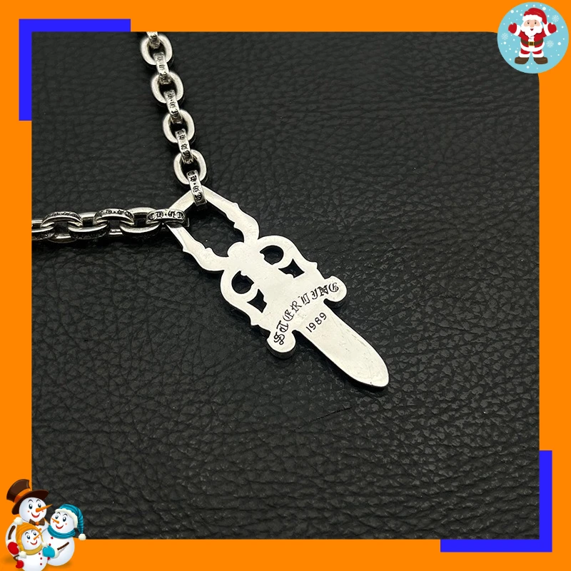 Premium Retro Sword Necklace Medium Hip-hop Personality Pendant Classic Trendy Brand Punk Domineering Explosion