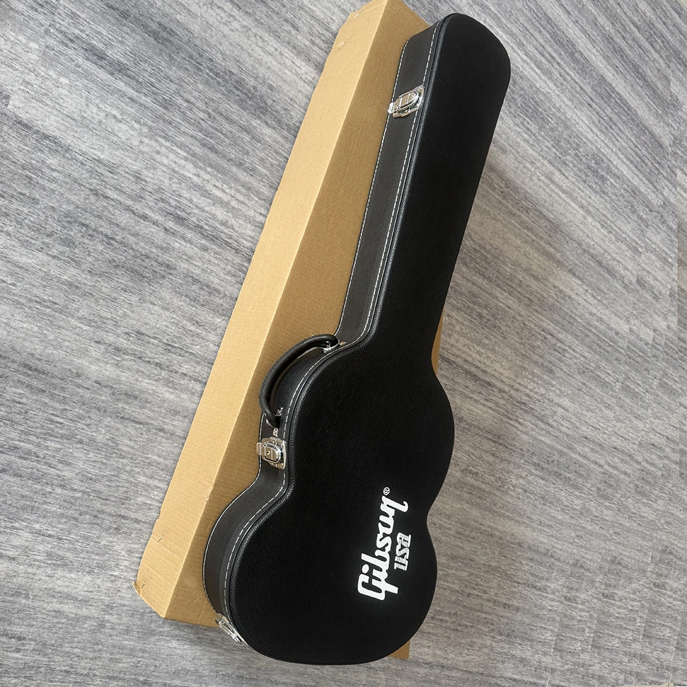 High quality guitar case for Gibson SG electric guitar case, black hard case with black lining