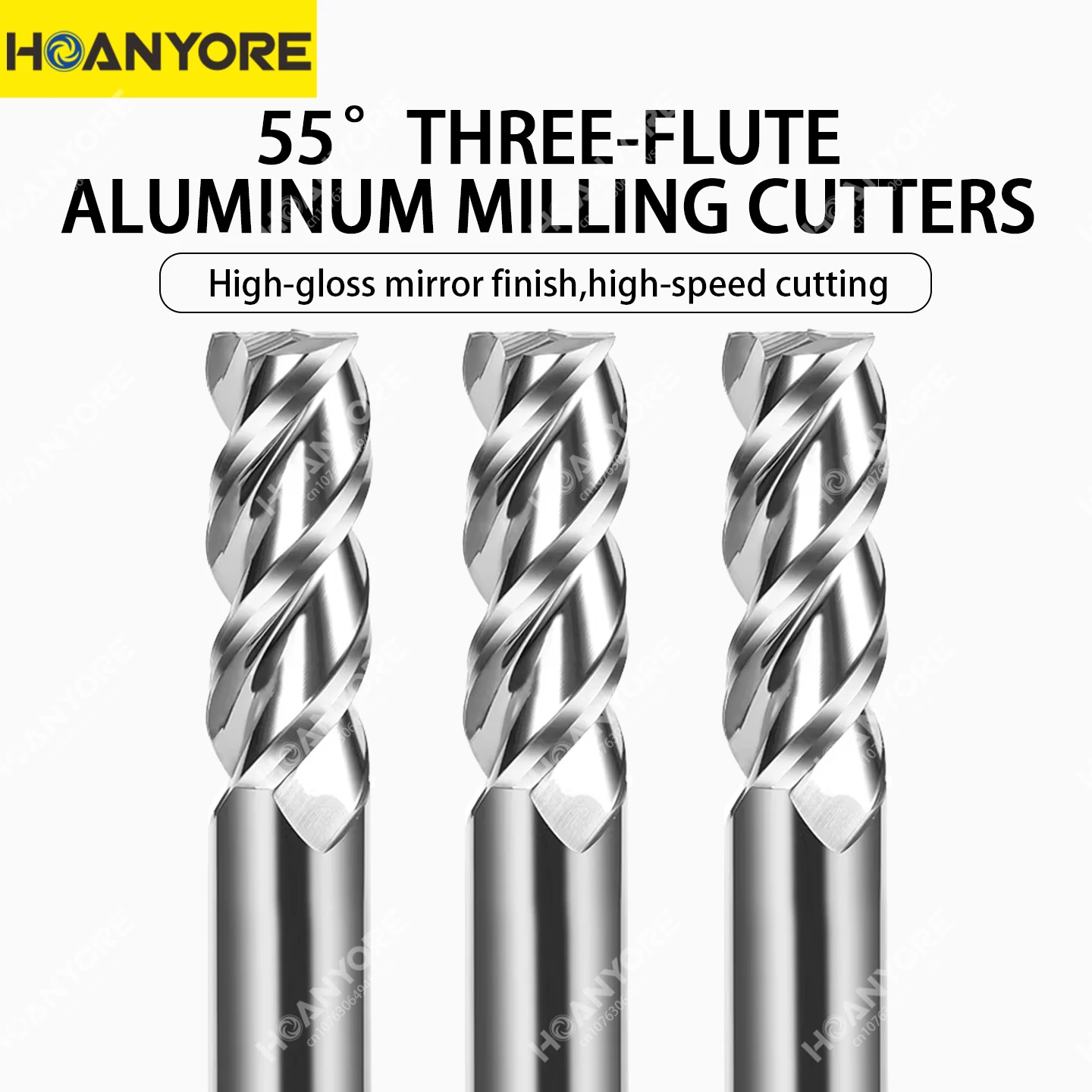 

Твердосплавная 3-зубая концевая фреза с углом заточки 55 градусов, удлиненная высокопрочная фреза с плоским дном для обрабатывающих центров с ЧПУ по алюминию