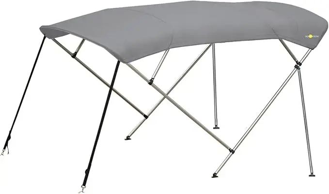 

Oceansouth 4 Bow Bimini - 8ft Deluxe Dark Gray Mounting Width 61"-66'