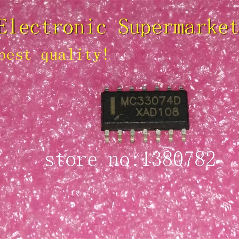 Free Shipping 100pcs/lots MC33074DR2 MC33074D  MC33074 SOP-14 New original