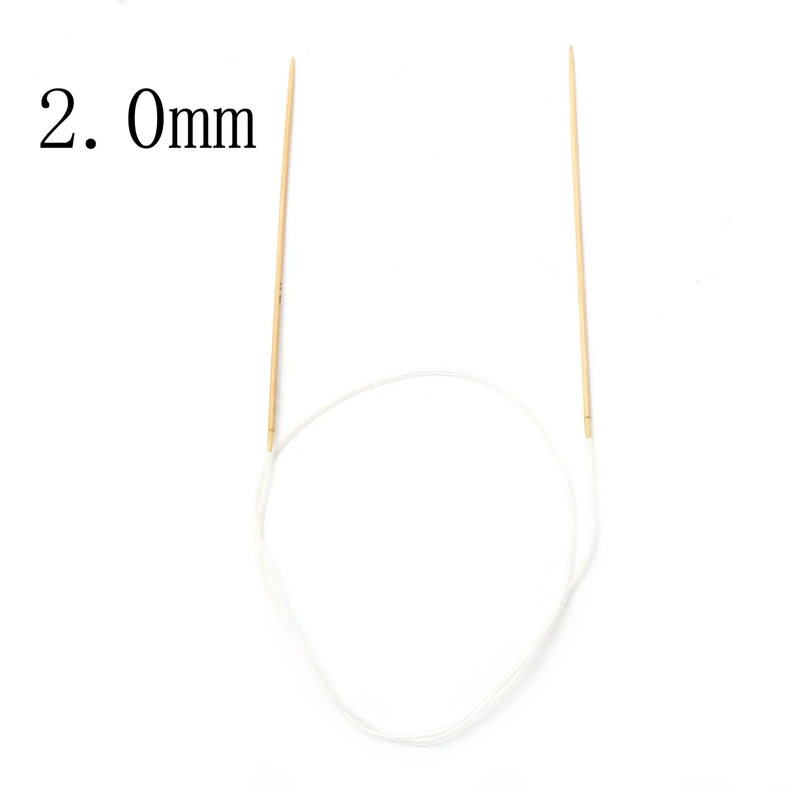 2-10mm Bambus beige Kunststoff Runds trick nadeln Häkeln adeln Stifte Nadel Bastel werkzeuge DIY Näh werkzeuge 80cm lang, 1 Stück