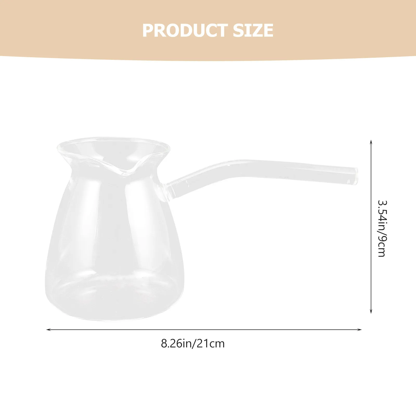 Household Thickened Glass Tea Kettle Mini Resistant Teapot for Electric Ceramic Heater Transparent Coffee Milk view 3