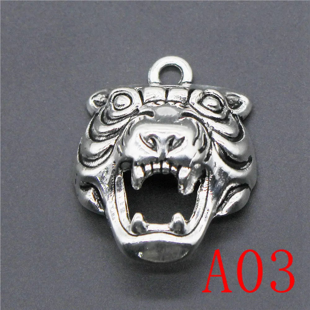 New Arrival Tiger Lion Head Charms For Jewelry Making Gifts For Women