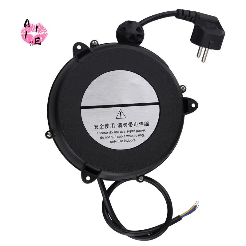 

A11E-Small Automatic Retractable Wire Winding Device, Retractable Storage Reel, Automatic Winding Reel EU Plug