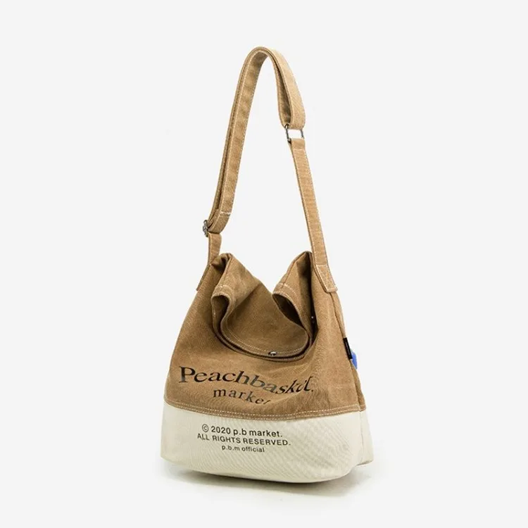 Vintage Diagonal All-match Canvas Bags Large Capacity Multi-function Shoulder Bag Female 2024 New Design Women Handbag