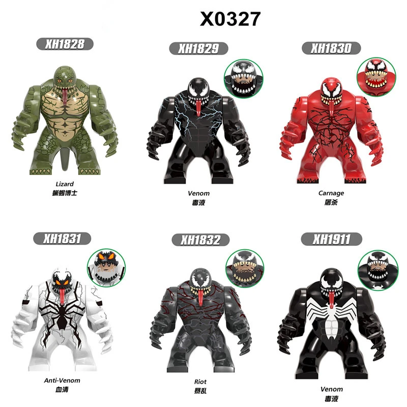 Marvel Superhero Building Blocks, Adult Children Slaughtered with Venom, Puzzle DIY Assembly, Building Block Toy Gifts