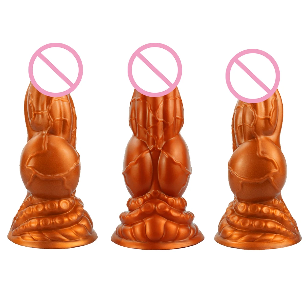 Realistic Huge Dog Dildo Anal Plug With Suction Cup Silicone Big Butt Plug Prostate Massager Adult Sex Toys for Men Women