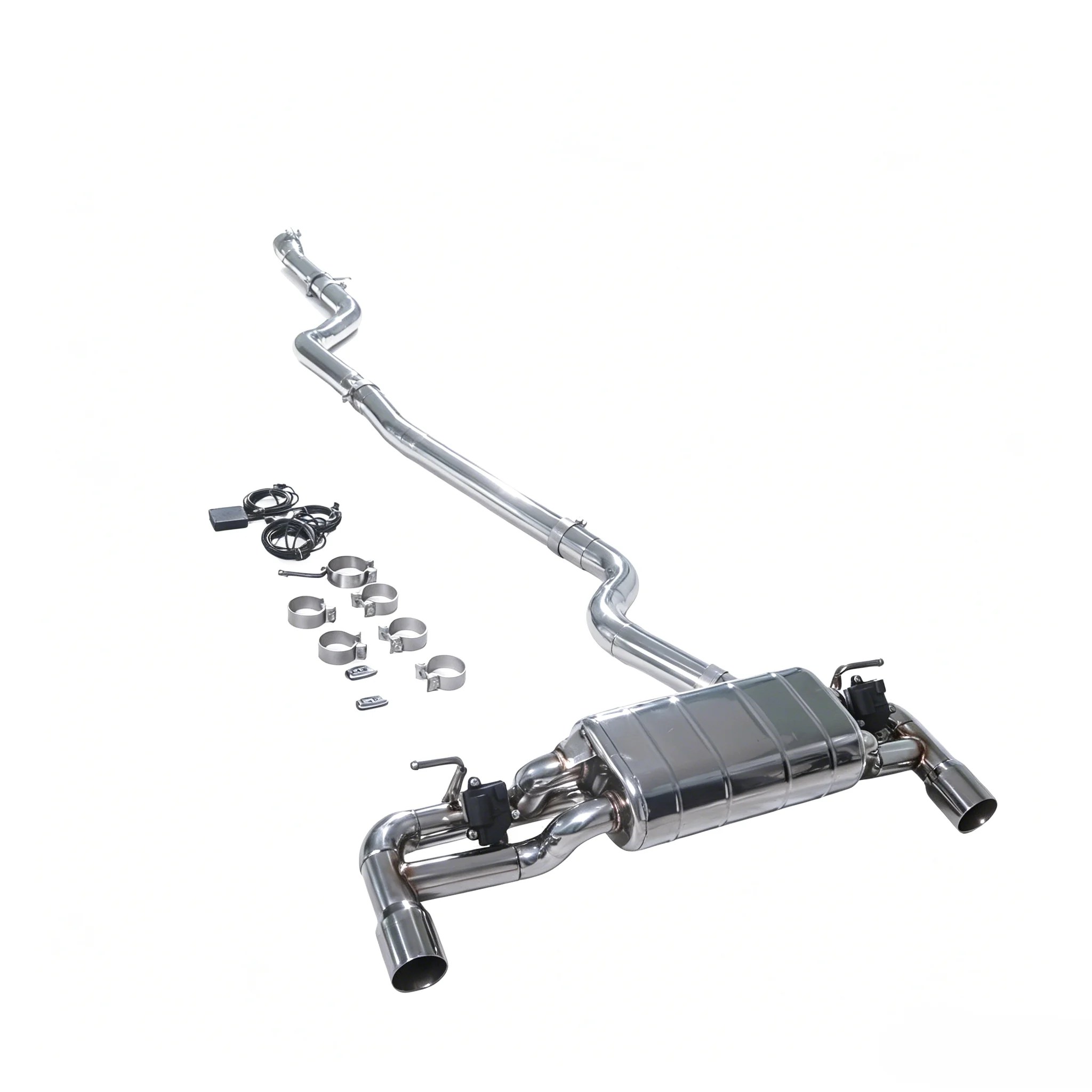 For Applicable to the 2010-2019 BMW 120i 125i 2.0T F20 B48 SUS304 Mid Rear High-permance Exhaust System with Muffler