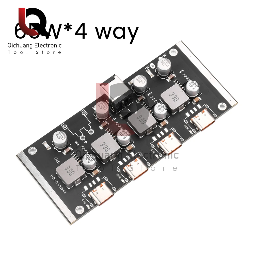 PD65W DC 12-30V 4-drożny moduł szybkiej ładowarki do Apple Huawei Samsung PD3.0/2.0 QC3.0/2.0 FCP AFC Type-C Quick Charging Board