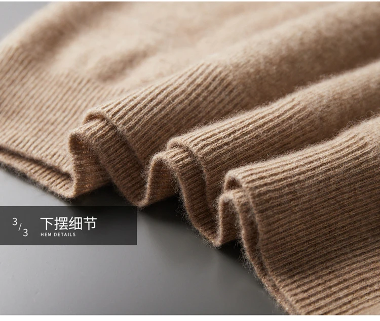 DjzDsm 100% Merino Wool Men's One-piece Ready-to-Wear Hoodie Knitted Sweatshirt Autumn Winter Casual Large Top Long Sleeved