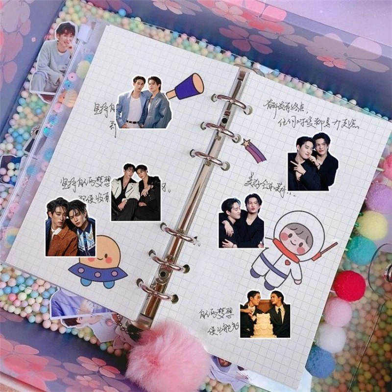 56PC/SET Williamest Williamjkp Estrvp Thai TV Heart That Skips A Beat Hand Account Materials Notebook Cup Phone DIY Stickers