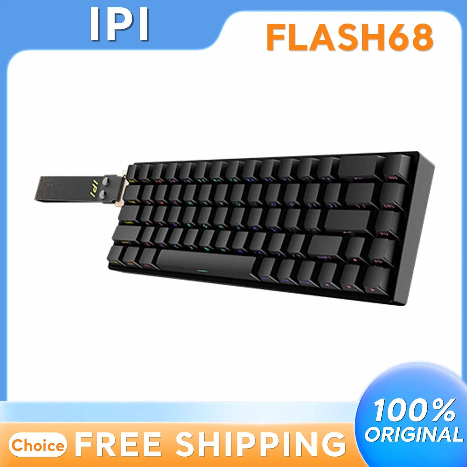 

IPI FLASH68 Gaming Mechanical Keyboard Aluminum Alloy Magnetic Switch 8k Polling Rate Esports Wired Customized Pc Accessories