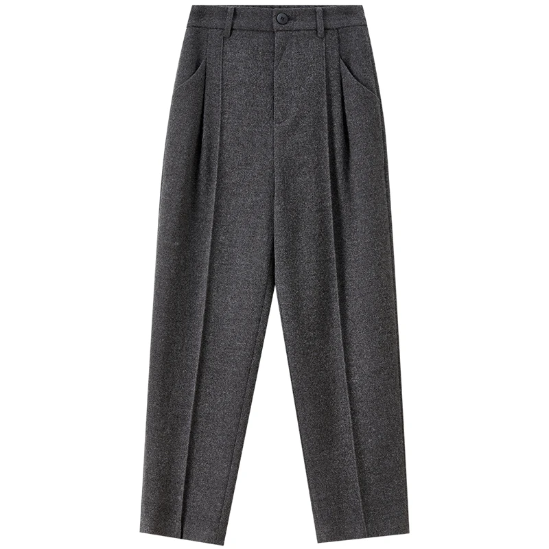 SENTUBILA Harem Pants for Woman Casual Solid Slim-fit Ankle-Length Pants 2025 Autumn Winter Women's Clothing 161KJ6490X