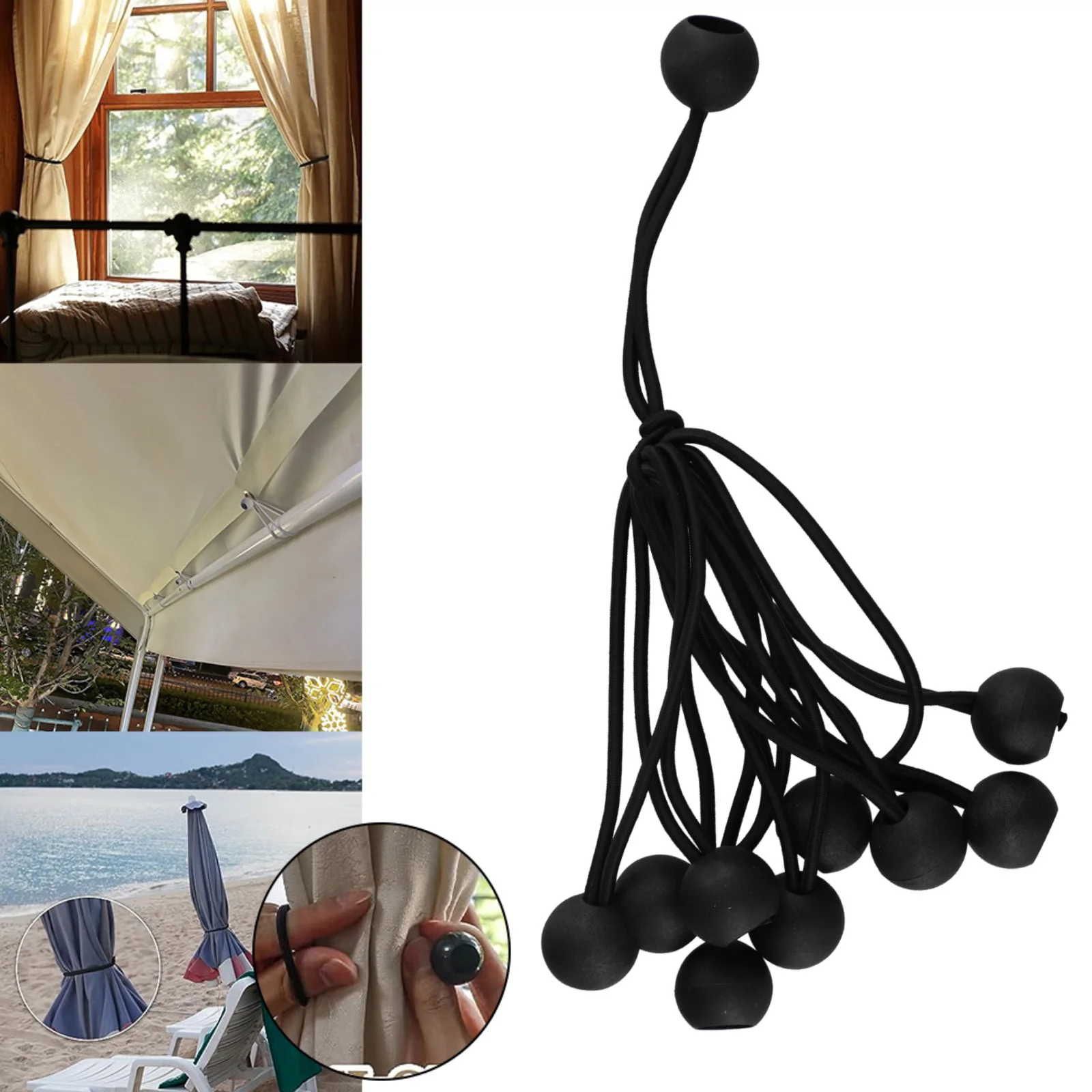 Outdoor Use Camping Outdoor Patio Adjustable Umbrella Straps Elastic Umbrella Straps Strong Elasticity Easy To Bundle