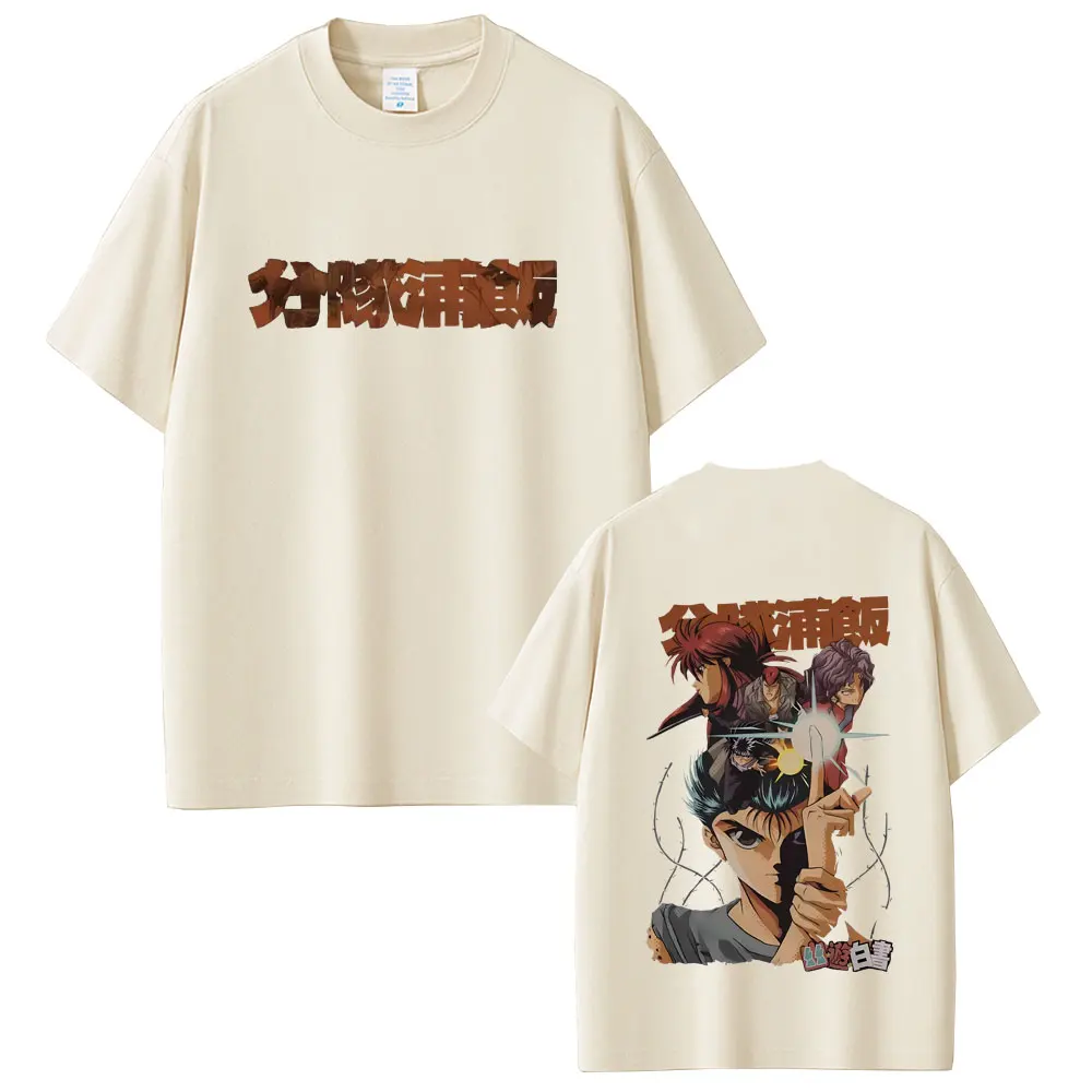 

Anime YuYu Hakusho Urameshi Yuusuke Graphic Tshirt Summer Unisex Vintage Streetwear Men Women Fashion Casual Oversized T-shirt