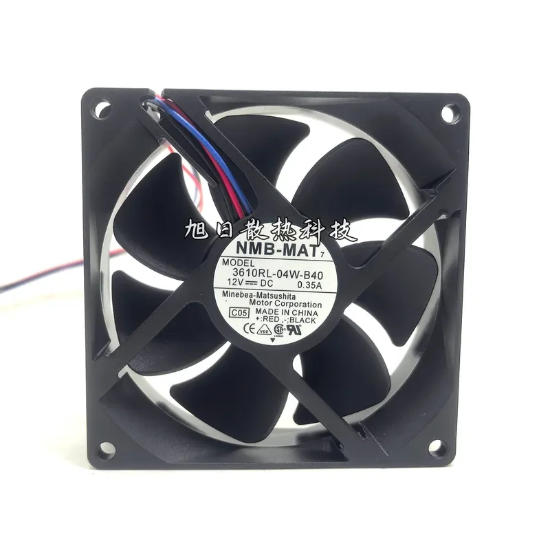 for NMB-MAT 3610RL-04W-B40 12V 0.35A 9CM 9025 Chassis Silent Fan