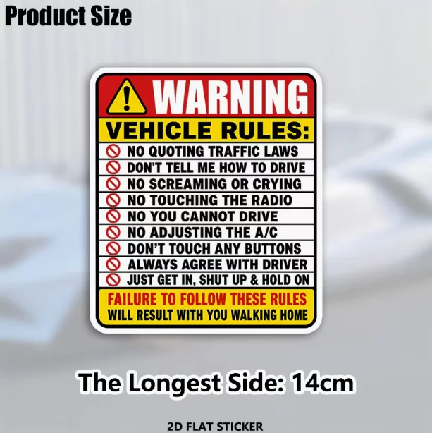 Fun Passenger Seat Guide Decals, Warning Car Stickers, Humorous Rider Gifts, Funny Dashboard Vinyl Stickers, Motorcycle Stickers for Helmets, 2D Flat Stickers, 5.5inch Car Seat Stickers, Bumper Stickers