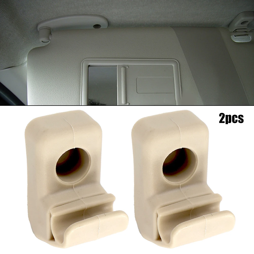 Picture 6: 1 / 2Pcs Auto Sun Visor Holder Mount Hook Bracket Hanger Replacement 735411088 For Fiat Grande Punto Etc Interior Accessories