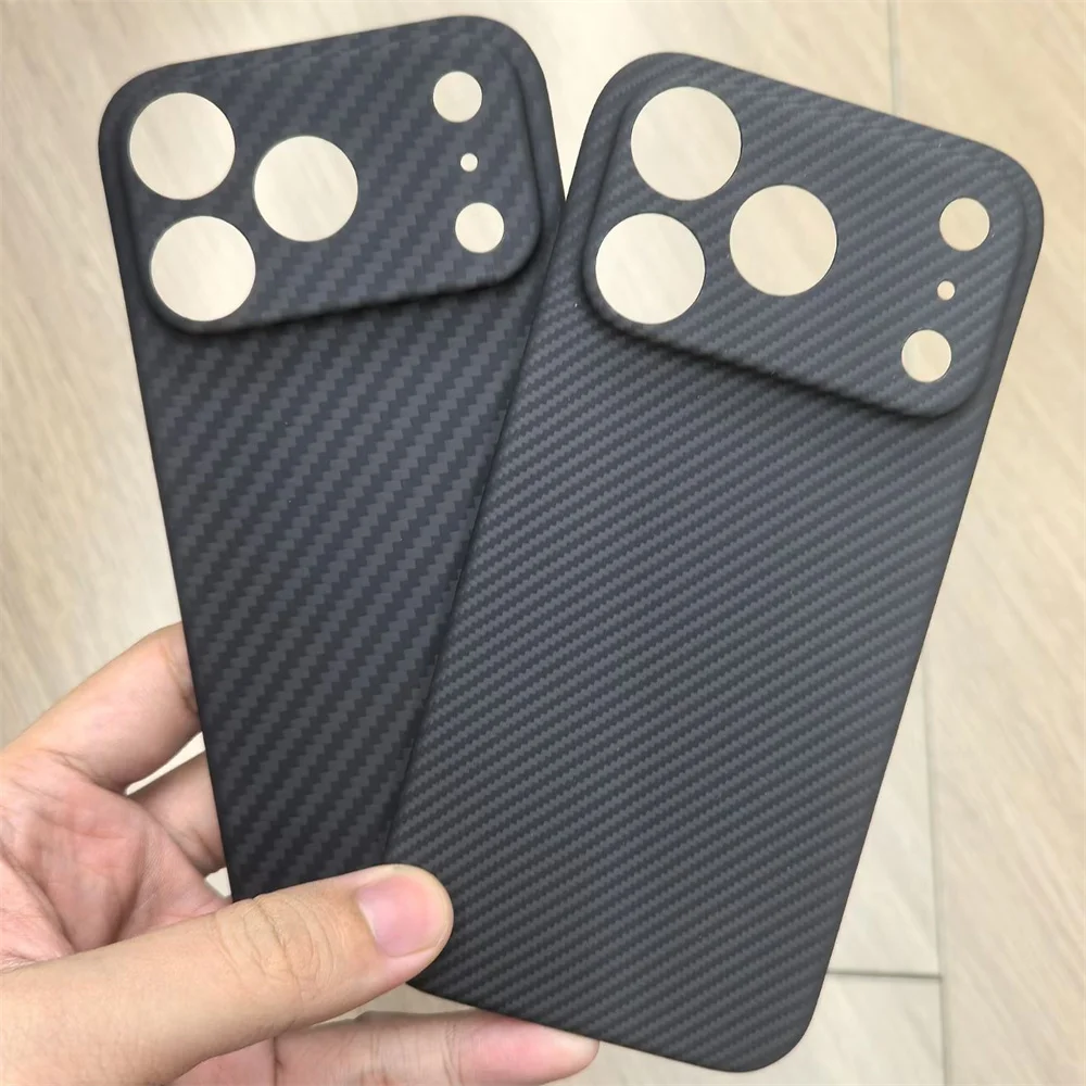 حافظة من ألياف الأراميد لهاتف آيفون 17 برو ماكس حافظة خفيفة رفيعة - ملمس أقل غطاء مقاوم للصدمات ومضاد للخدش