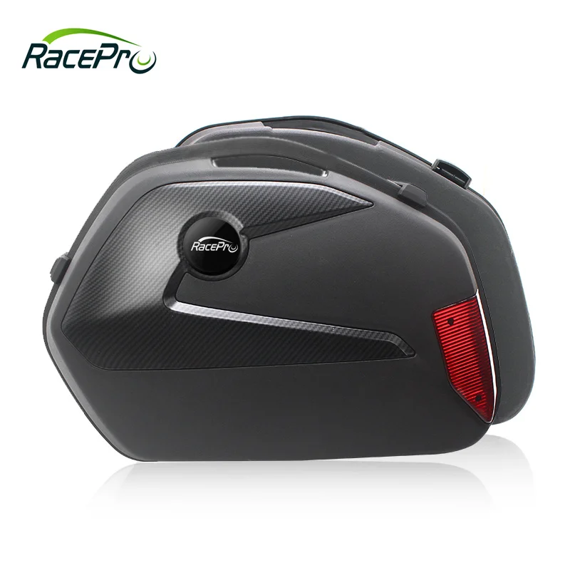 

Racepro Universal Motorcycle Side Box Luggage Tank Tail Tool Bag Hard Case Saddle Bags 35L Motorcycle Trunk Tour Saddlebags