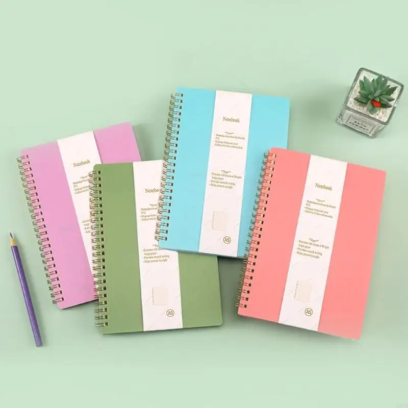 H37B Twin Coil Sciping Notepbook с 160 страницами, выровненной бумагой для написания журнала «Управляемый колледж» для написания