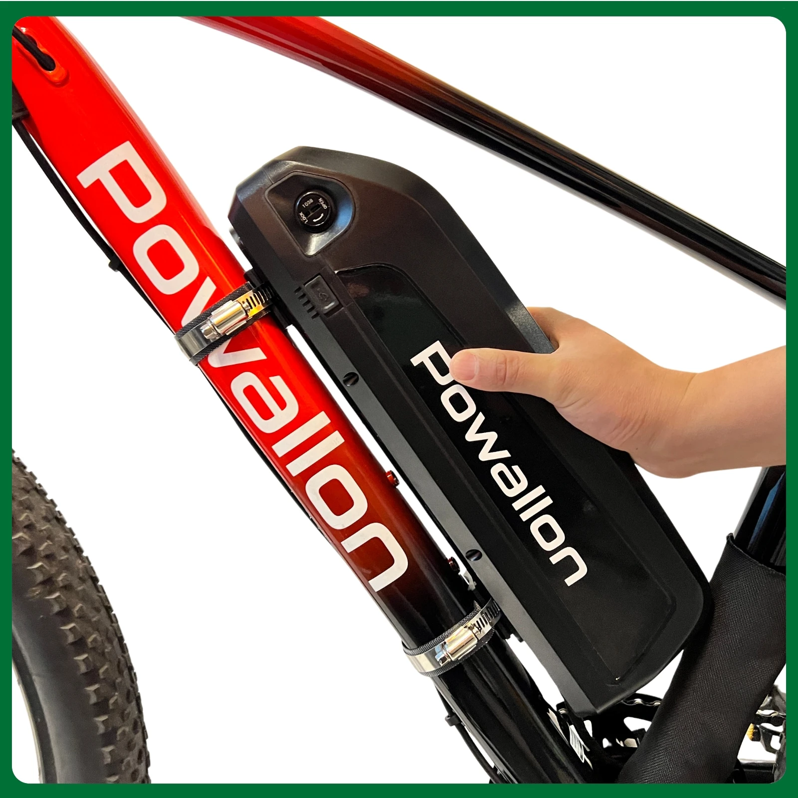 Elektrofahrrad-Batteriehalterung, Aluminiumlegierung E-Bike-Batteriehalterung für Hailong Polly E-Bike-Batteriehalter Rahmen – Detail 2