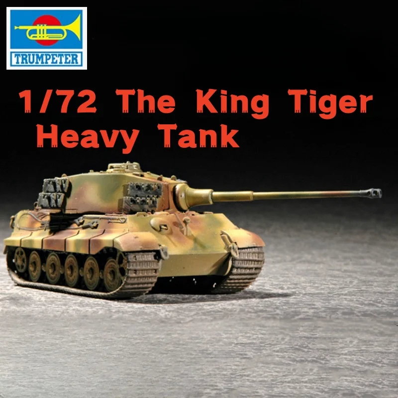 

TRUMPETER 1/72 German The King Tiger Heavy Tank Assembly Model Henschel Turret