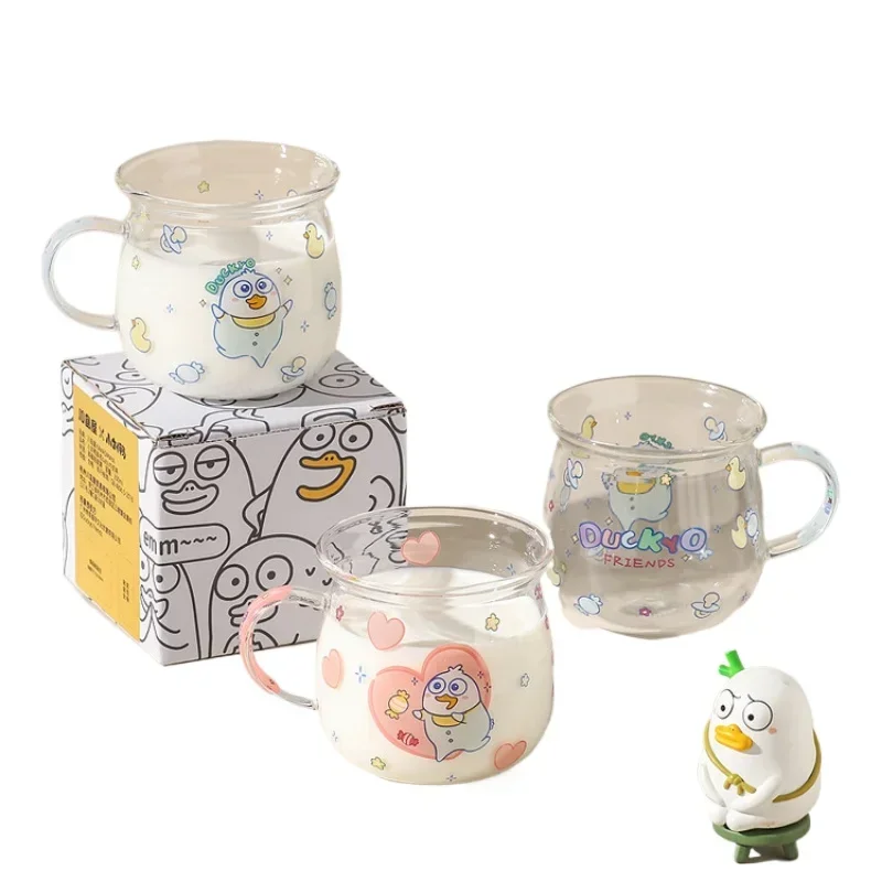 

*Children's milk cup Microwave oven can be heated to drink milk special cup Glass water cup
