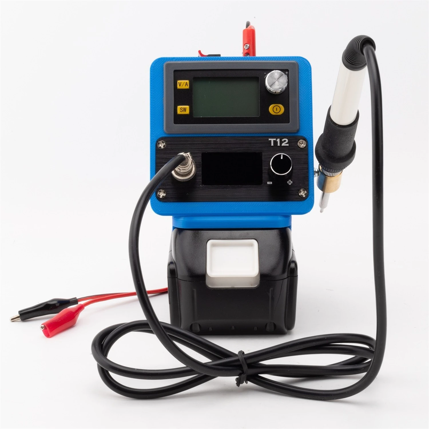 Soldering Iron + Power Supply T12 OLED Fast Heating °C/°F Free Switching For Makita 18V Battery Soldering Station(NO Battery)