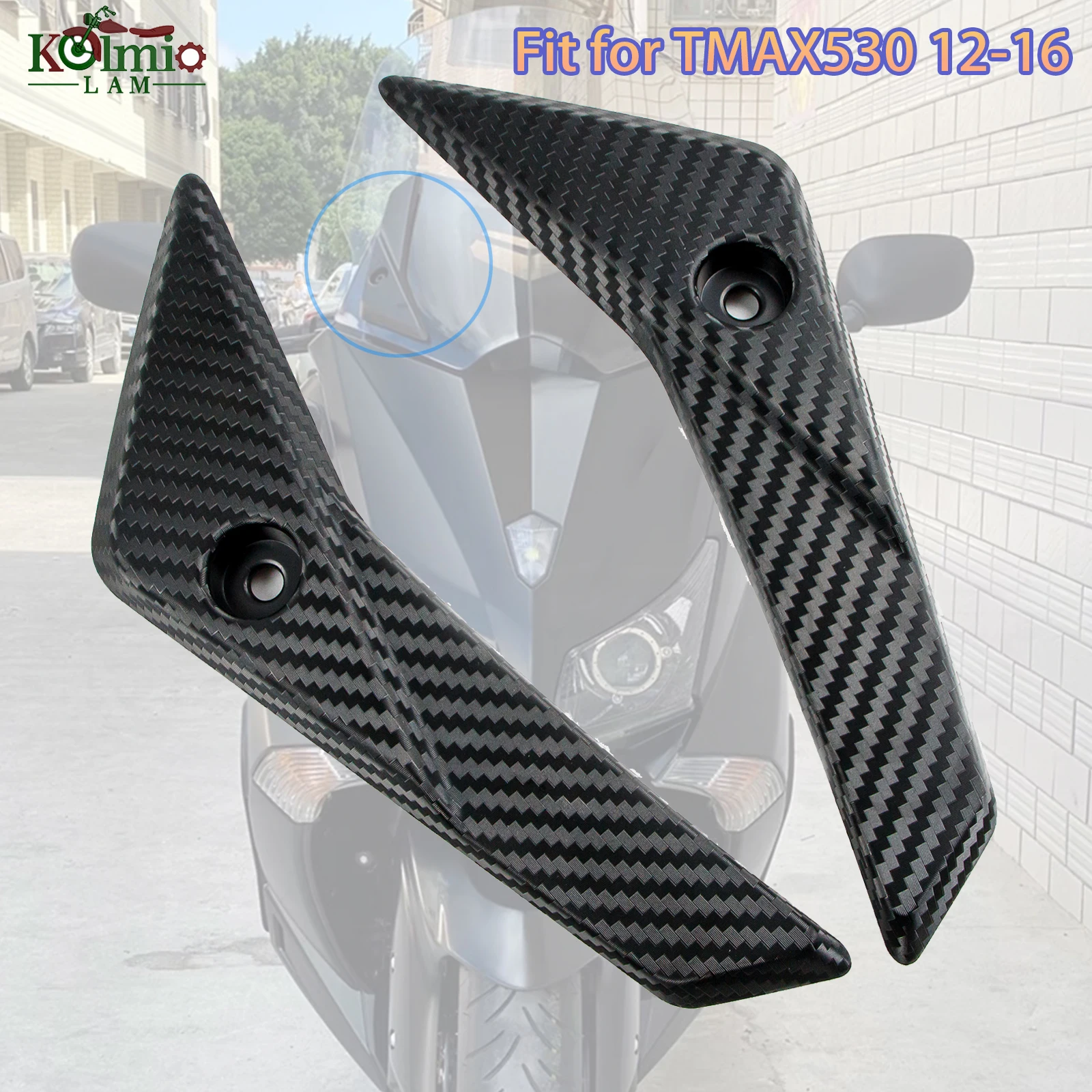 Ajuste para YAMAHA 2012 - 2016 TMAX 530 T-MAX 530 TMAX530 accesorios de motocicleta parabrisas deflectores Protector de soporte