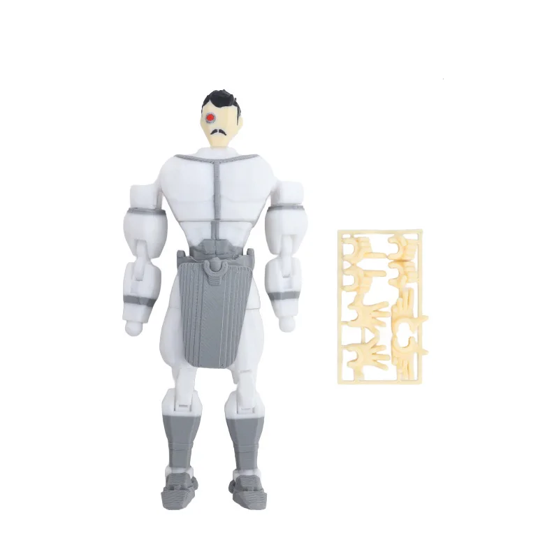 3D Printed Movable Joint Invincible Hero All Round Mark Prisoner Mark Figure Striped Style Desktop Display Decor Gift