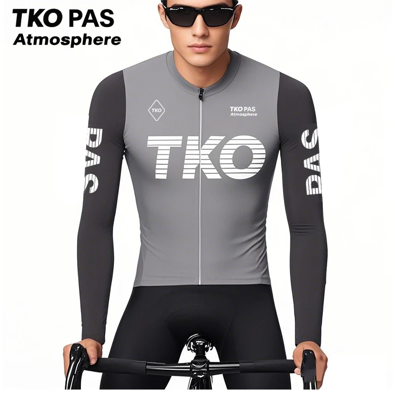 AliExpress TKO PAS ATMOSPHERE Spring Long-Sleeved Cycling Jersey Breathable Quick-Drying Cycling Jersey Men's Mountain Road Cycling Jersey