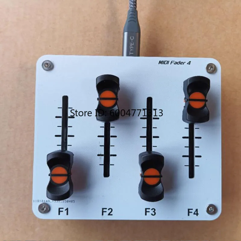 4 Channel MIDI Fader Controller 42mm Push Rod Custom CC Message USB Interface Music Host Daw Controller